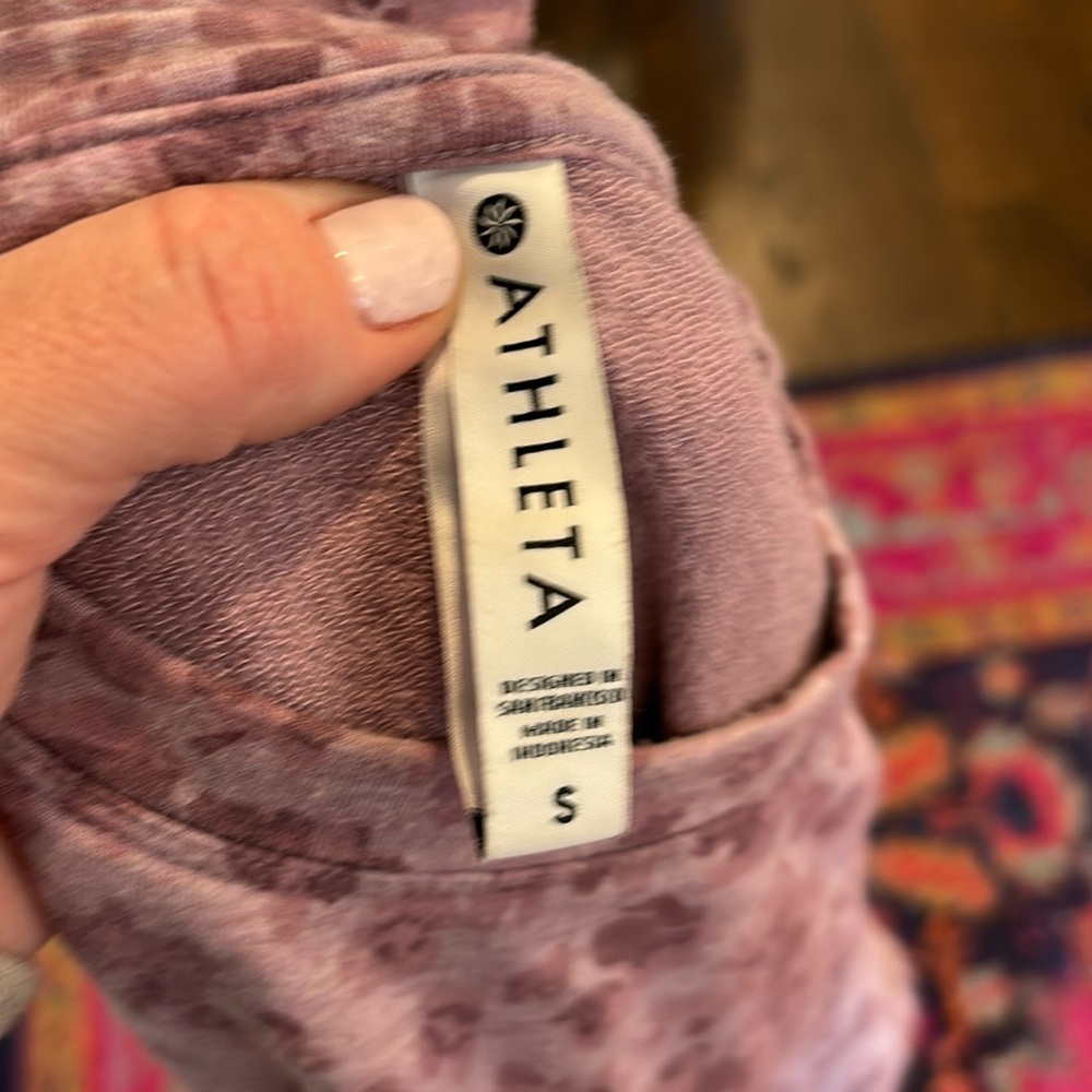 Athleta Pink Sweatshirt lightly worn